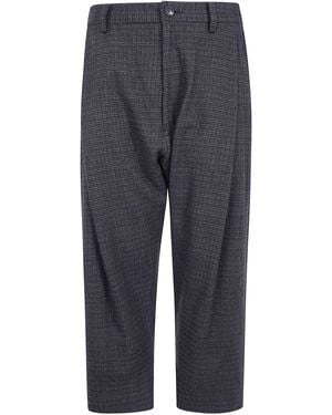 Ziggy Chen Tattersall Tapered Pants - Blue