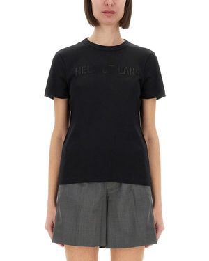 Helmut Lang T-Shirt With Logo - Black