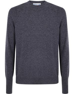 Ballantyne R Neck Pullover - Blue