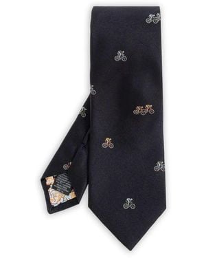 Paul Smith Tie Bicycle 8Cm - Blue