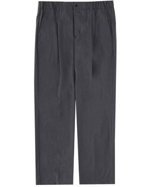 Herno Wool Blend Tailored Pants - Gray