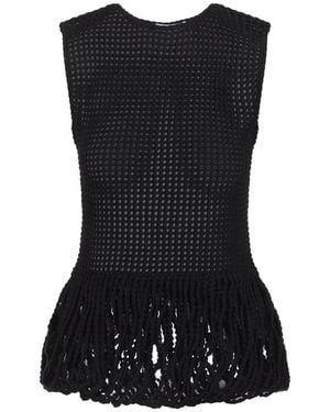Alaïa Alaia Peplum Tank Top - Black