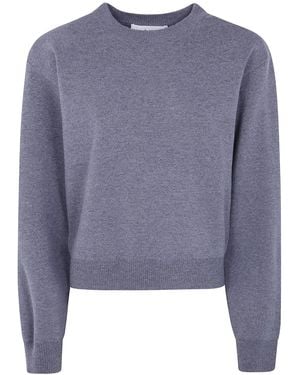 Rohe Statement Shoulder Crewneck - Blue