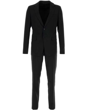 Prada Black Wool Blend Suit
