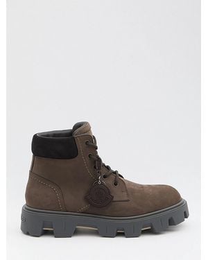 Moncler Peak City Lace-Up Boots - Brown