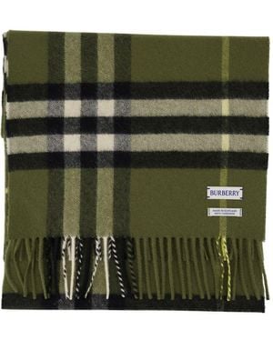 Burberry Giant Check Scarf - Green