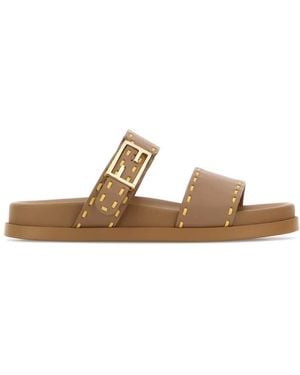 Fendi Feel Vitello C/Infilat.Pelle - Brown