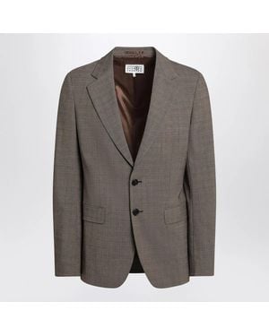 MM6 by Maison Margiela Single-Breasted Jacket - Brown