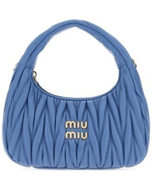 Miu Miu Hobo Handbag - Blue