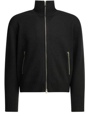 Tom Ford Wool Sweater With A Zipper - Black