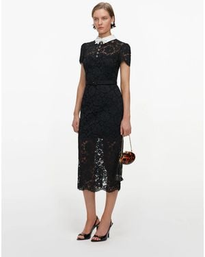 Self-Portrait Chic Midi Dress - Black