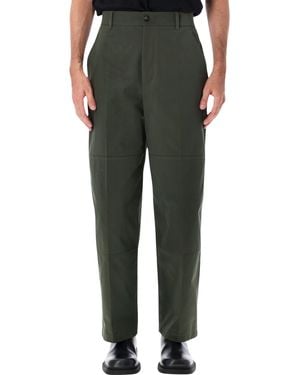 Bottega Veneta Tailored Straight-Leg Trousers - Green