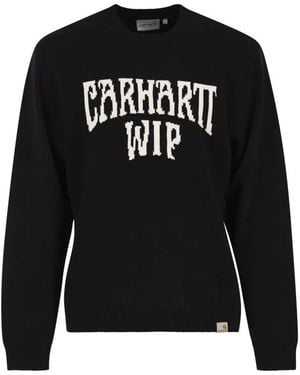 Carhartt Deck Logo-Intarsia Sweater - Black