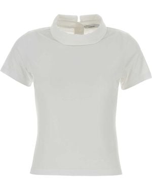 Givenchy Roll Up Popeline T Shirt - White