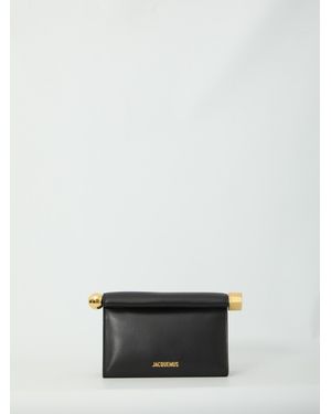 Jacquemus The Rond Carré Clutch Bag - Grey