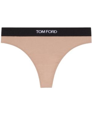Tom Ford Perizoma Con Logo - Natural