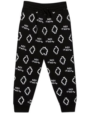 Marcelo Burlon Marcelo Burlon County Of Milan Basic Logo Aop Sweatpant - Black
