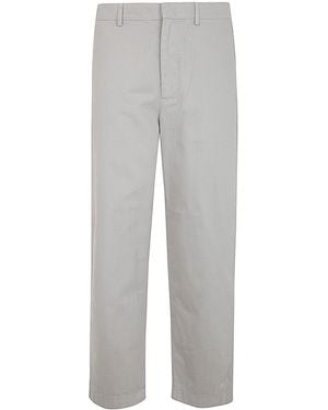 Department 5 Chino E-Motion Wide Leg Pants - Gray