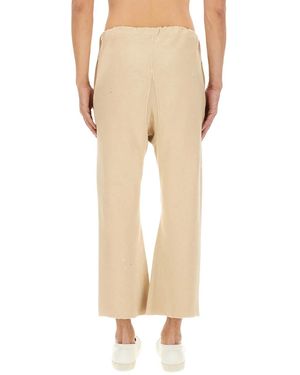 Maison Margiela Cotton Trousers - Natural
