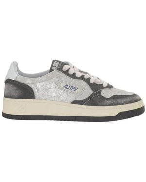 Autry Medalist Low-Top Leather - Grey