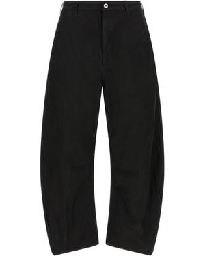 Comme Des Garçons Homme Curved Leg Trousers - Black