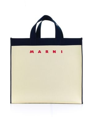 Marni Ecru Blublack Bags - Blue