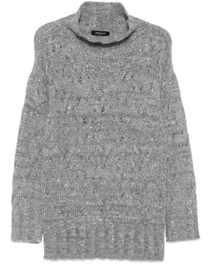 Fabiana Filippi Wool Blend Turtle-Neck Jumper - Grey
