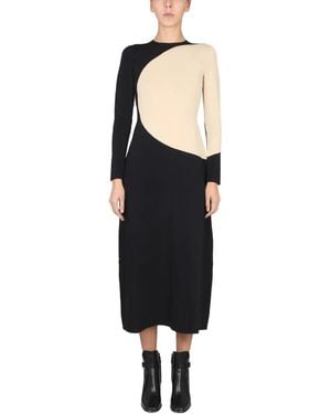Tory Burch Colorblock Dress - Black