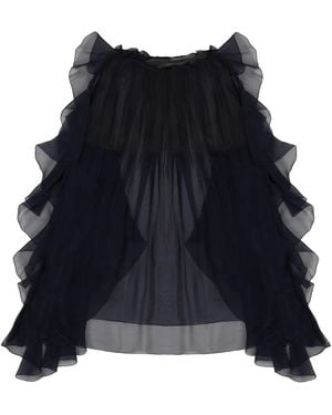 Alberta Ferretti Silk Shirt - Blue