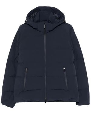 Paul & Shark Paul & Shark Typhoon Hooded Quilted Jacket - Blue