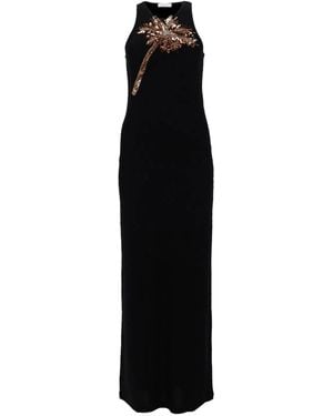 Rabanne Abito Con Dettaglio Palma - Black