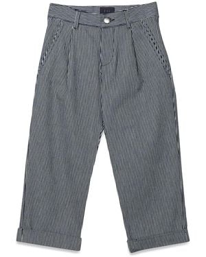 Fay Fabric Pants - Gray