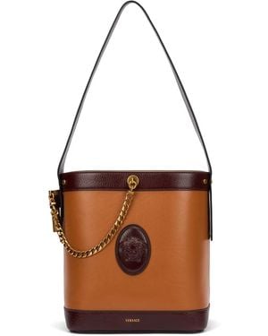 Versace Medusa Bucket Bag - Brown