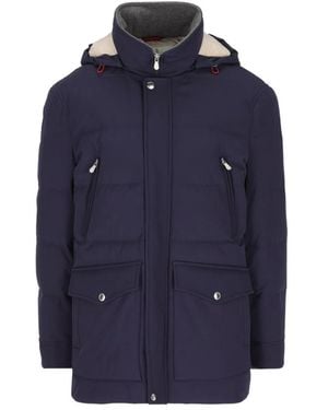 Brunello Cucinelli Jackets, 88%Pa - Blue