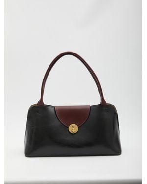Versace Vivian Medium Shoulder Bag - Black