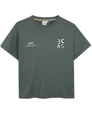 BOSS T-Shirt Con Logo - Green