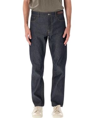 Lanvin Straight-Leg Denim Trousers - Black