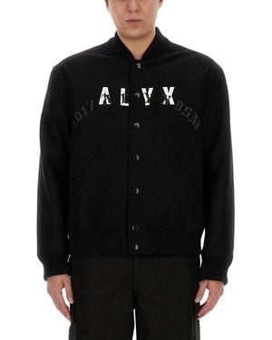 1017 ALYX 9SM Bomber Jacket With Logo - Black