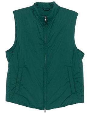 Herno Zip Sleeveless Verde Bottiglia Polyamide Gilet - Green