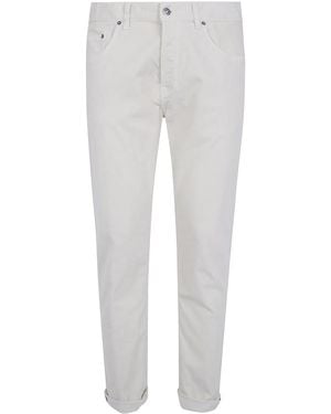 Dondup "Icon" Slim Fit Needlecord 5 Pockets Jeans - Gray