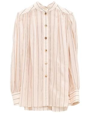 Chloé Cotton Silk Blouse - Natural