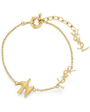 Saint Laurent Cassandre Dove Bracelet - Metallic