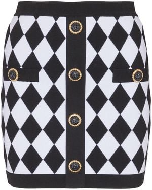 Balmain Cotton Skirt - Black