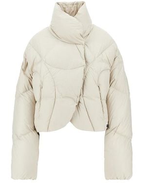 Bacon W Echo Loop Fcs Cropped Down Jacket - White