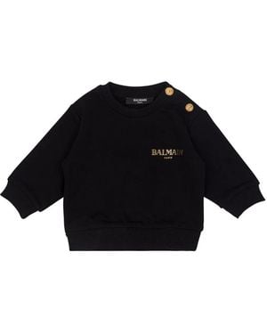 Balmain Sweatshirt With Logo - Black