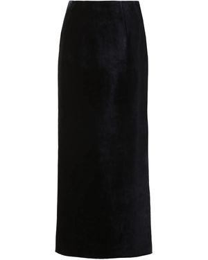 Fendi Midnight Velvet Skirt - Black