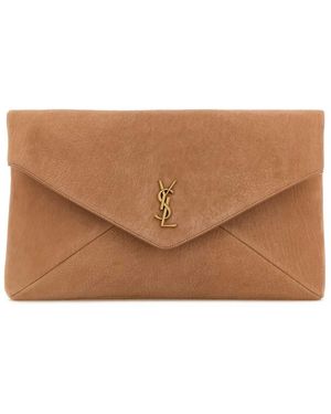 Saint Laurent Ysl Bo Mng Envelope - Brown