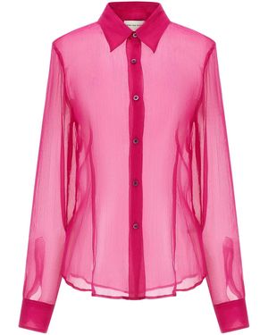 Dries Van Noten Regular Solid Shirt - Pink