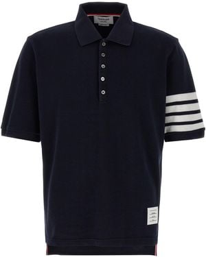 Thom Browne '4Bar' Polo Shirt - Blue