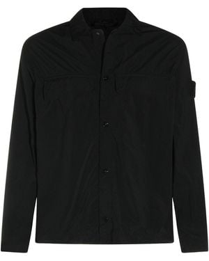 Stone Island Inspired S15 1200044 Button-Up Shirt - Black